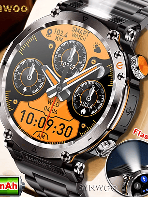 Smartwatch Synwoo 2025 - Liga Metálica, IP68, Ecrã 4.32cm