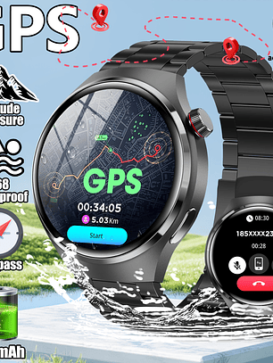Smartwatch Rolls Timi GPS - Bússola Integrada, NFC, 3.89cm