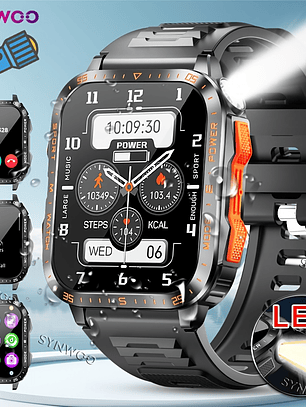 Smartwatch Synwoo Fashion - Lanterna LED, Chamadas, Ecrã Tátil