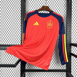 Camisola Espanha 2026 World Cup Home Manga Comprida - S ao 4XL