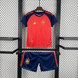 Kit Infantil Espanha 2026 World Cup Home (Camisola + Calções) 