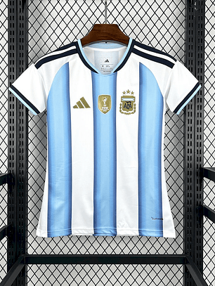 Camisola Feminina Argentina 2026 World Cup Home Jersey - Versão Adepto - S ao 2XL