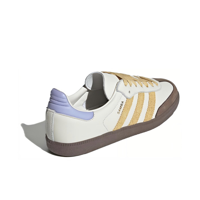 Ténis Adidas Samba Branco e Amarelo - Clássico Atemporal e Versátil 4