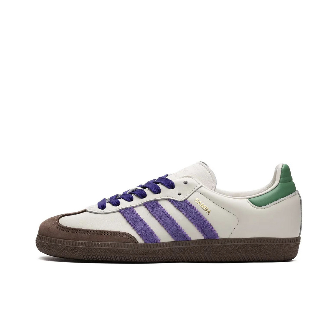 Ténis Adidas Samba Branco e Roxo - Elegância e Estilo Urbano 2