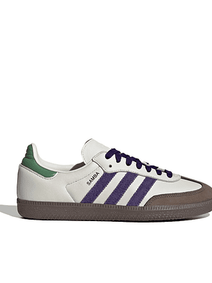 Ténis Adidas Samba Branco e Roxo - Elegância e Estilo Urbano