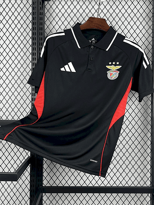Camisola Benfica 2025/26 Polo Lazer Preto - S ao 2XL