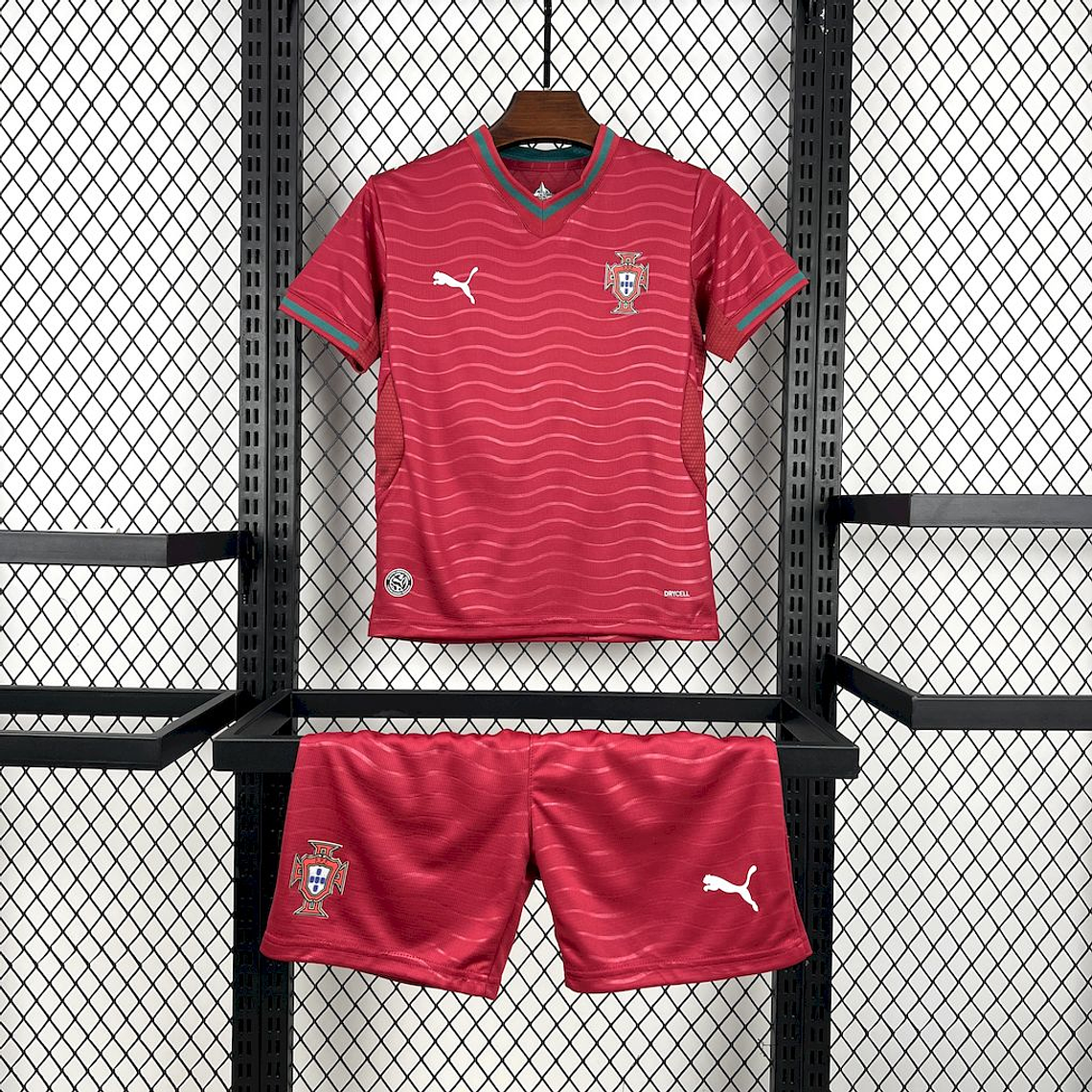 Kit Infantil Portugal Mundial 2026 | Equipamento Completo da Seleção das Quinas 4