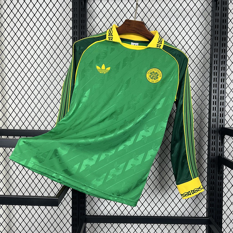 Camisola Retro Celtic 24/25: A Lenda de Glasgow em Manga Comprida 1