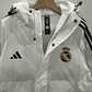 Casaco de Algodão com Capuz do Real Madrid CF - Branco - Thumbnail 4