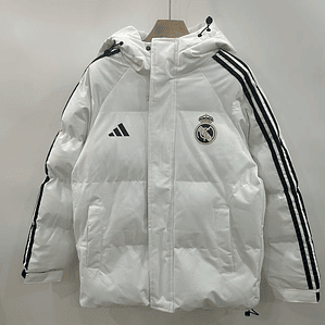 Casaco de Algodão com Capuz do Real Madrid CF - Branco