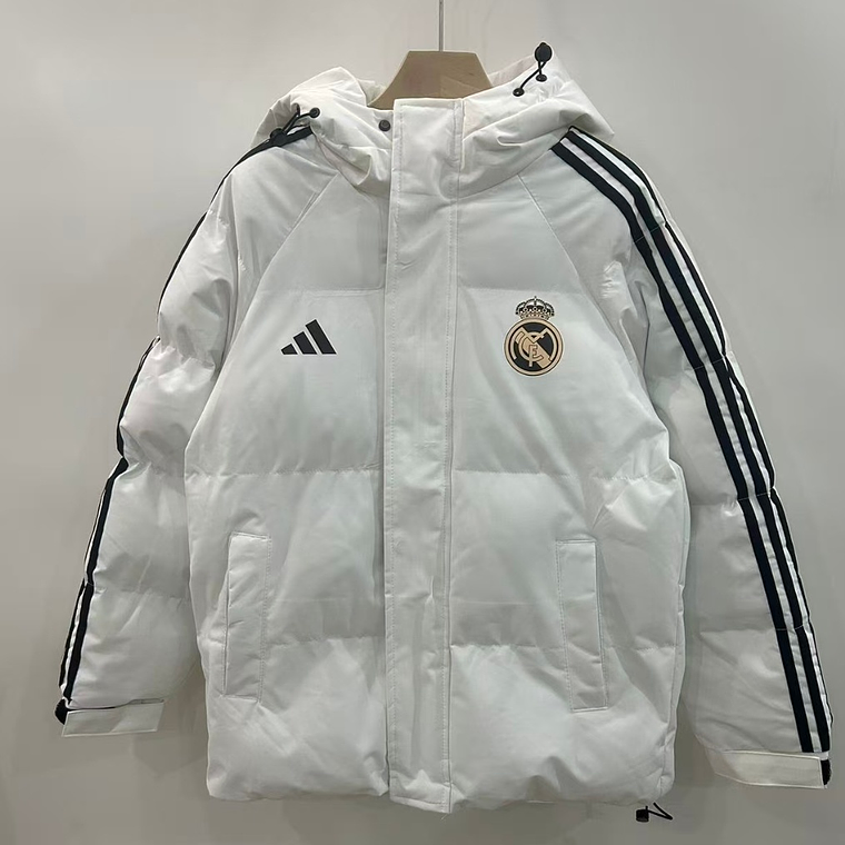 Casaco de Algodão com Capuz do Real Madrid CF - Branco 1