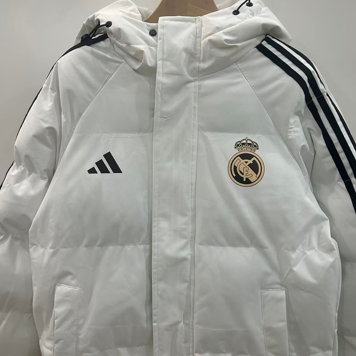 Casaco de Algodão com Capuz do Real Madrid CF - Branco 3