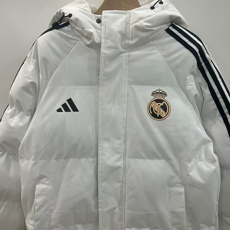 Casaco de Algodão com Capuz do Real Madrid CF - Branco 3