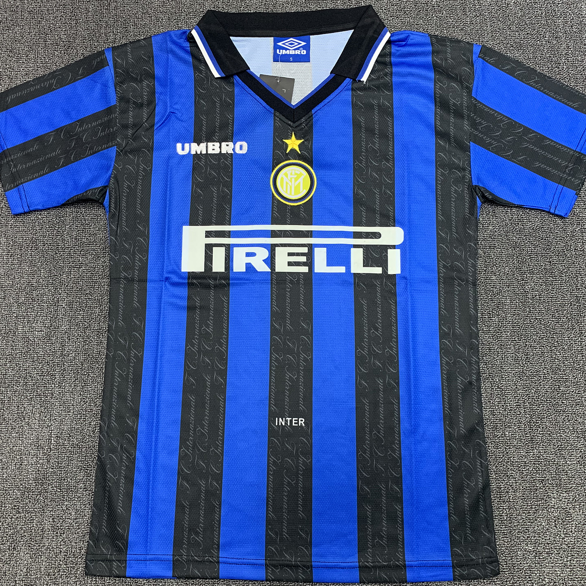 Camisola Retro Inter Milan 1997/98 Home - S ao 2XL 1