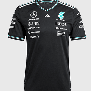 Camisola Preta Mercedes-Benz F1 2025 - S a 5XL