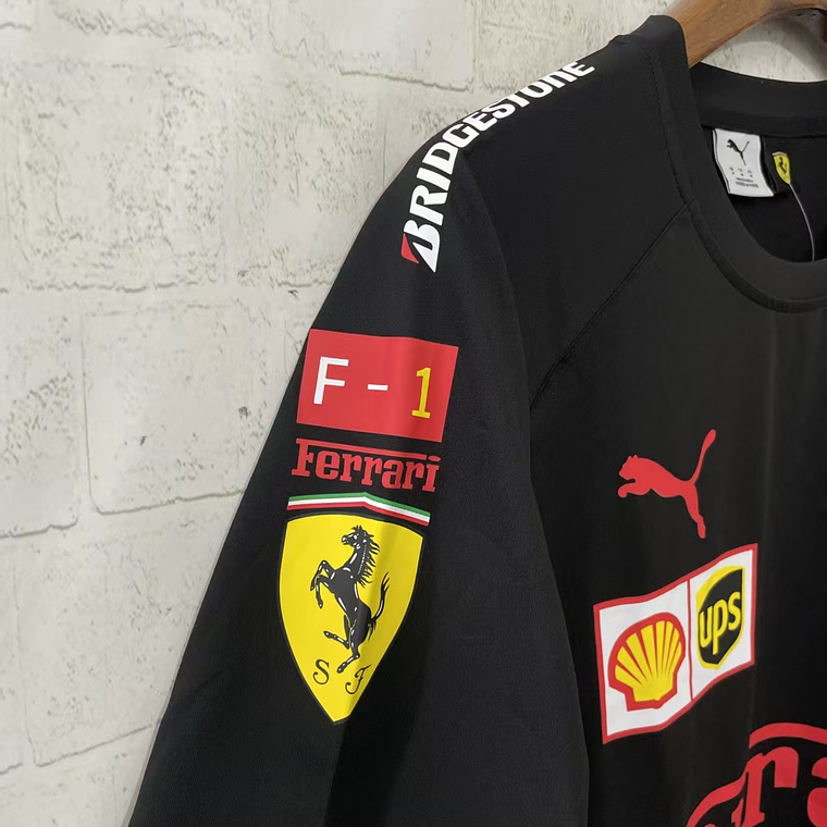 Camisola Ferrari - S ao 3XL  - Preto 3