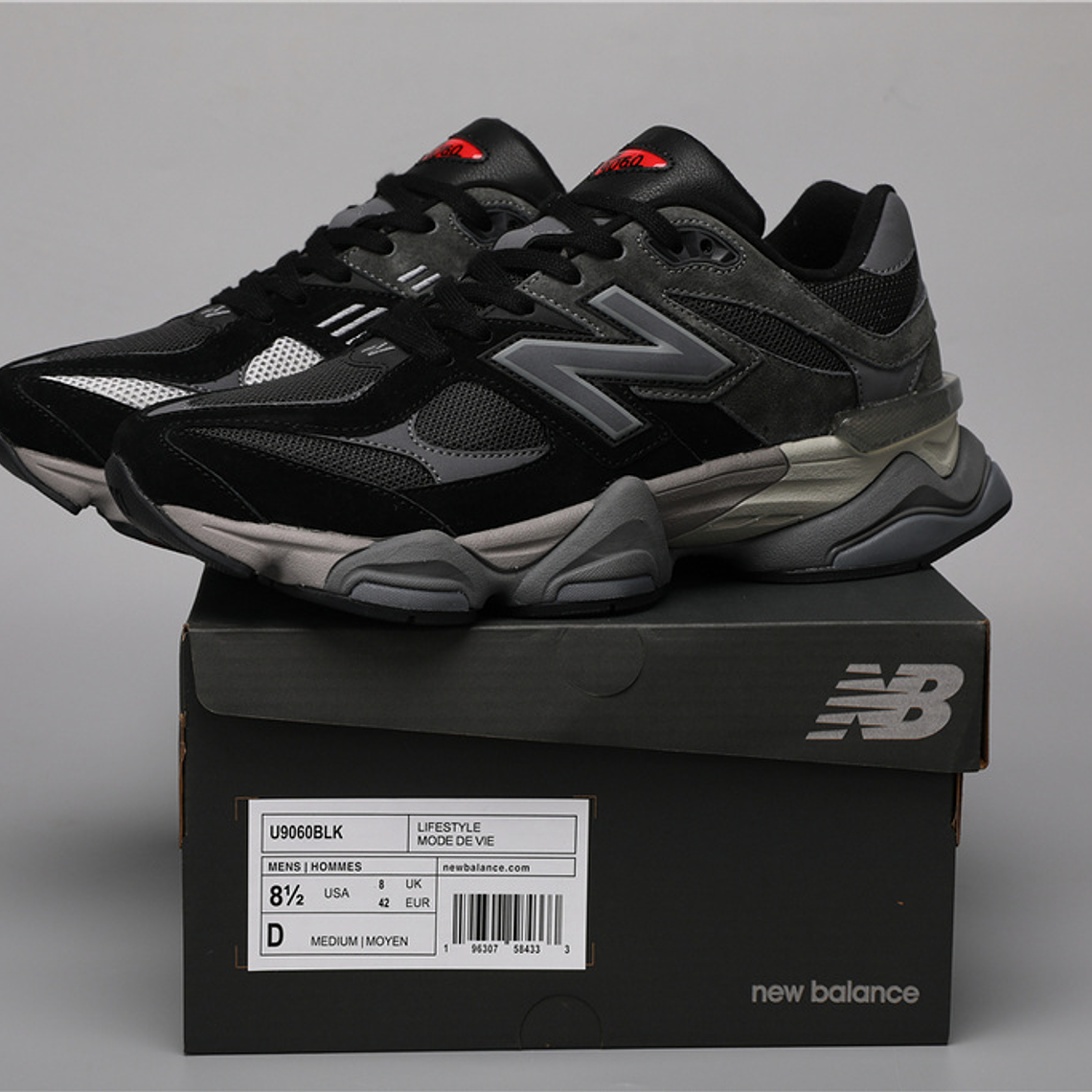 Ténis New Balance NB 9060 - Cinza-Preto - 36 a 46.5 1