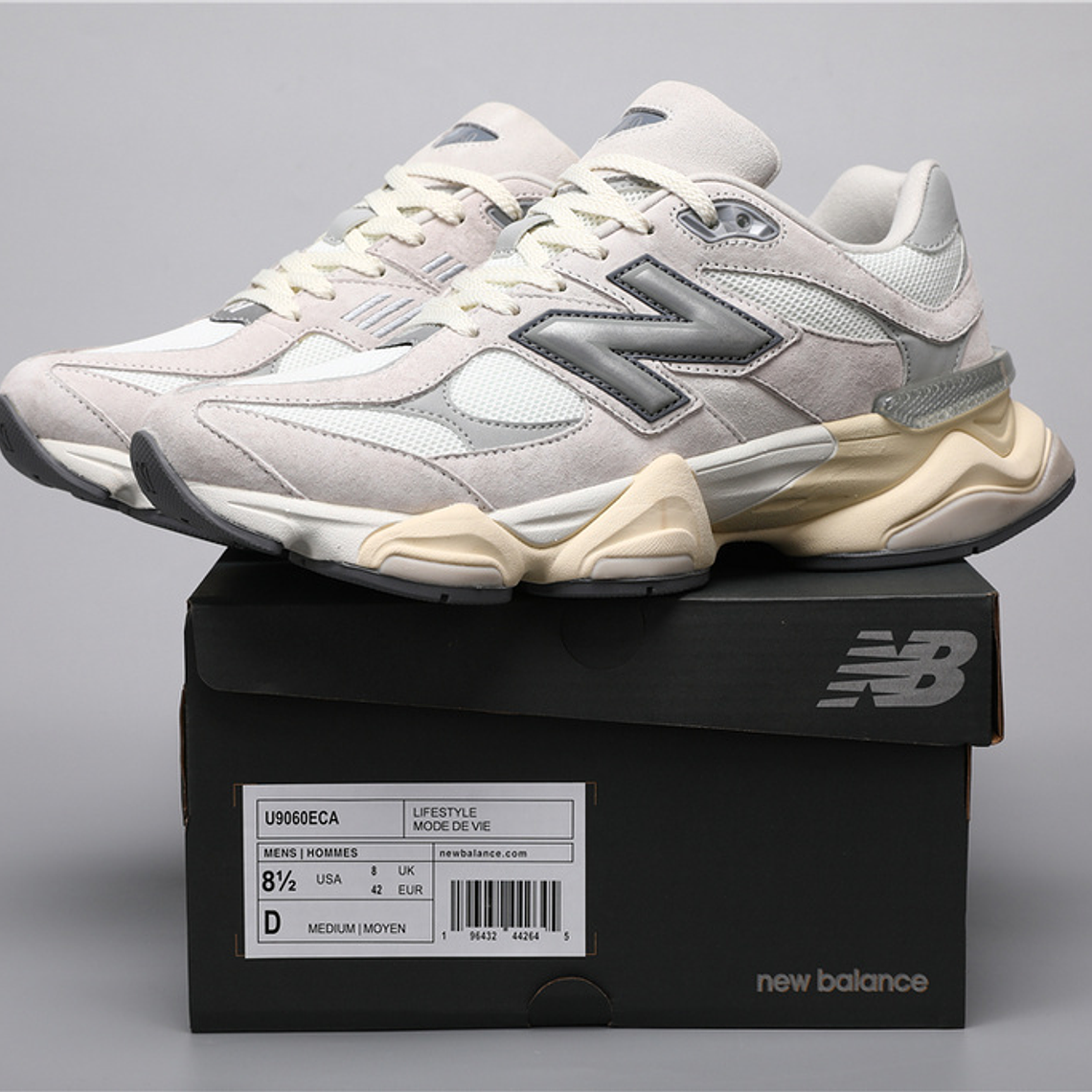Ténis New Balance NB 9060 - Cinzento-Branco - 36 a 46.5 1