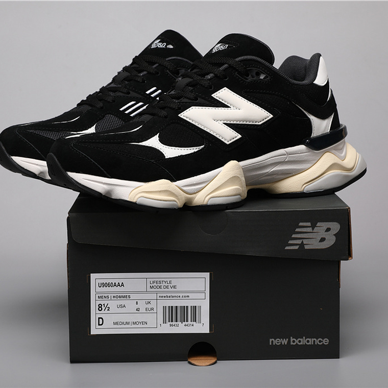 Ténis New Balance NB 9060 - Preto-Branco - 36 a 46.5 1