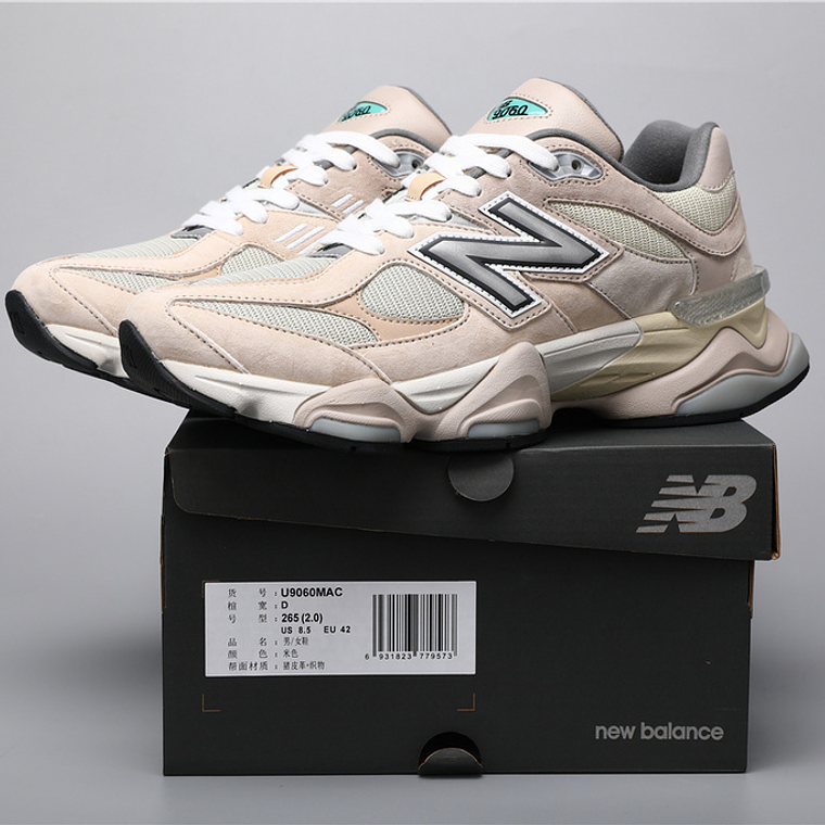 Ténis New Balance NB 9060 - Cinzento-Bege- 36 a 46.5 1