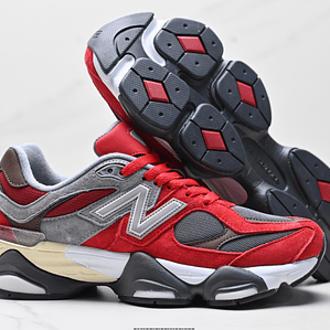 Ténis New Balance NB 9060 - Cinza-Vermelho - 36 a 45