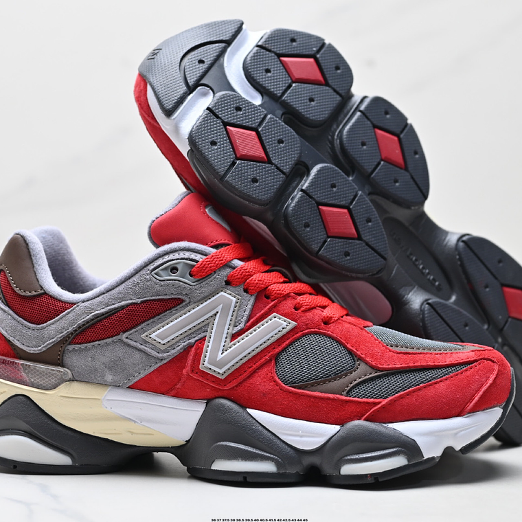 Ténis New Balance NB 9060 - Cinza-Vermelho - 36 a 45 1