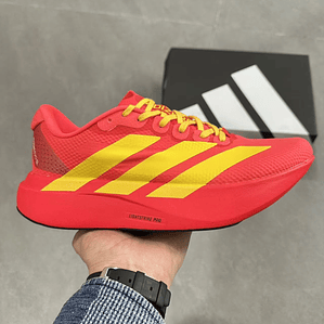 Ténis Adidas Evo SL 2 (com placa de fibra de carbono) Vermelho e amarelo - 36 a 45