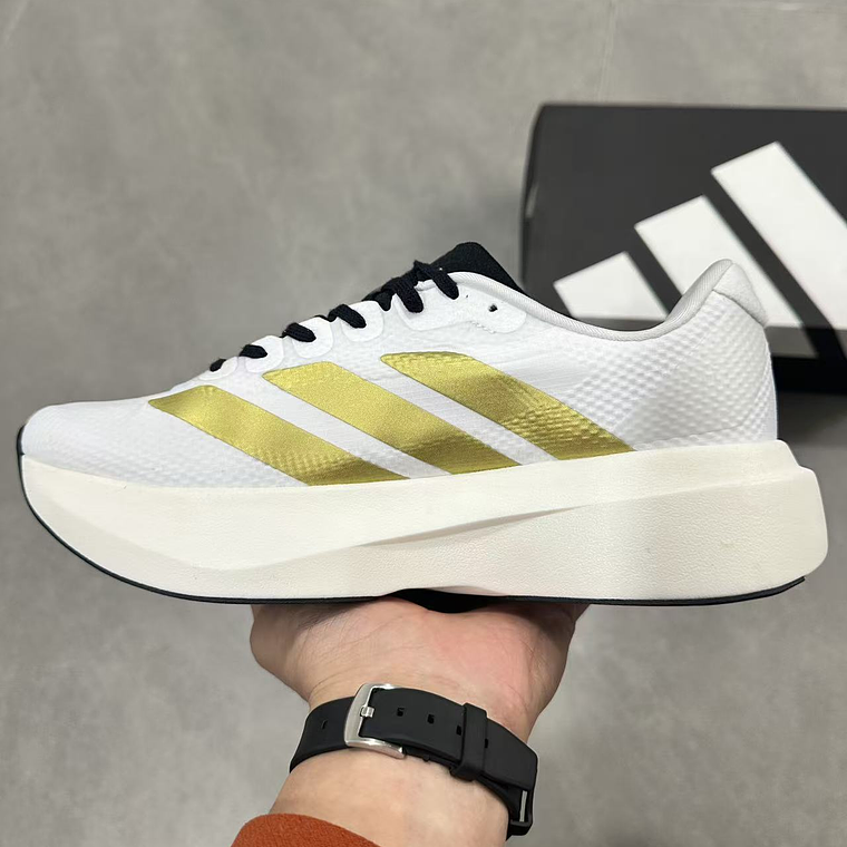 Ténis Adidas Evo SL 2 (com placa de fibra de carbono) Branco - Dourado - 36 a 45 3