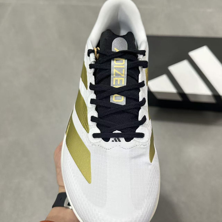 Ténis Adidas Evo SL 2 (com placa de fibra de carbono) Branco - Dourado - 36 a 45 5