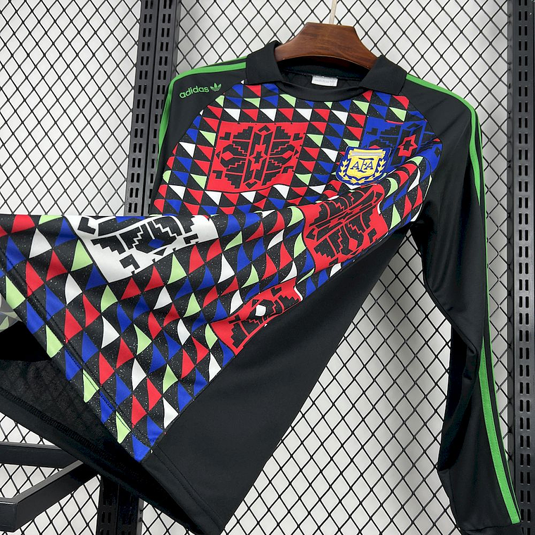 Camisola Retro de Guarda Redes da Argentina 1990 3