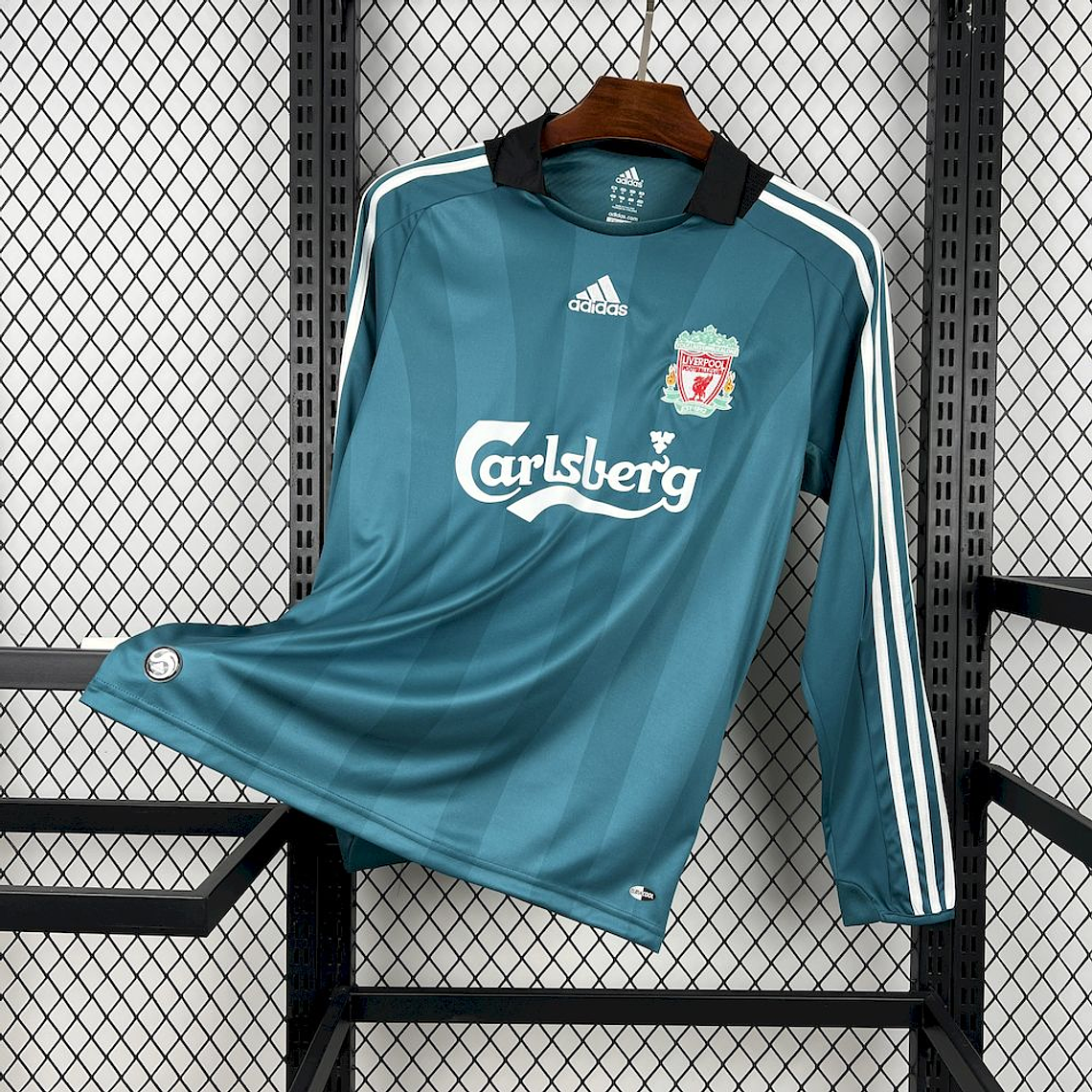 Camisola Retro de manga longa do Liverpool da temporada 2008/09 1
