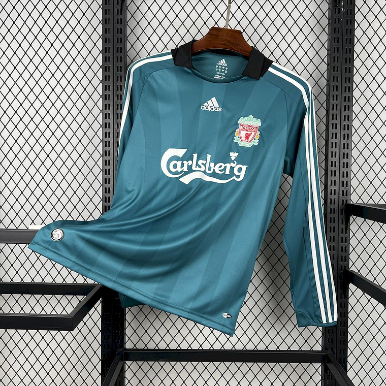 Camisola Retro de manga longa do Liverpool da temporada 2008/09 1