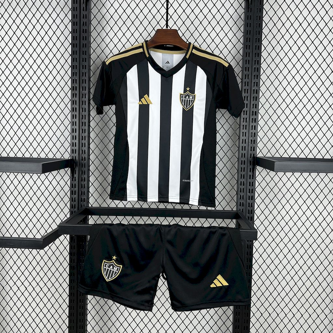 Kit Infantil Atlético Mineiro 2025/26 Home (Camisola + Calções)  1