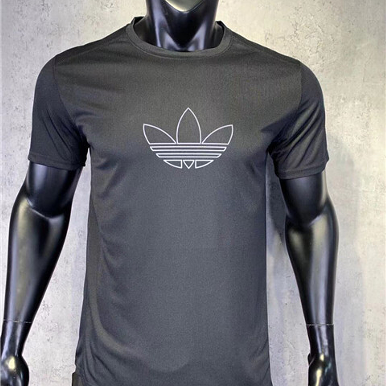 T-shirt Casual Adidas - Preta/Branca - S a 2XL 1