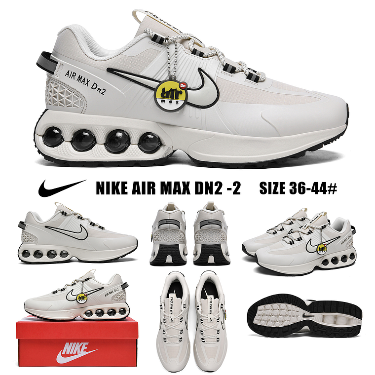 TÉNIS NIKE AIR MAX DN2 BEGE/PRETO - 36 a 44  2