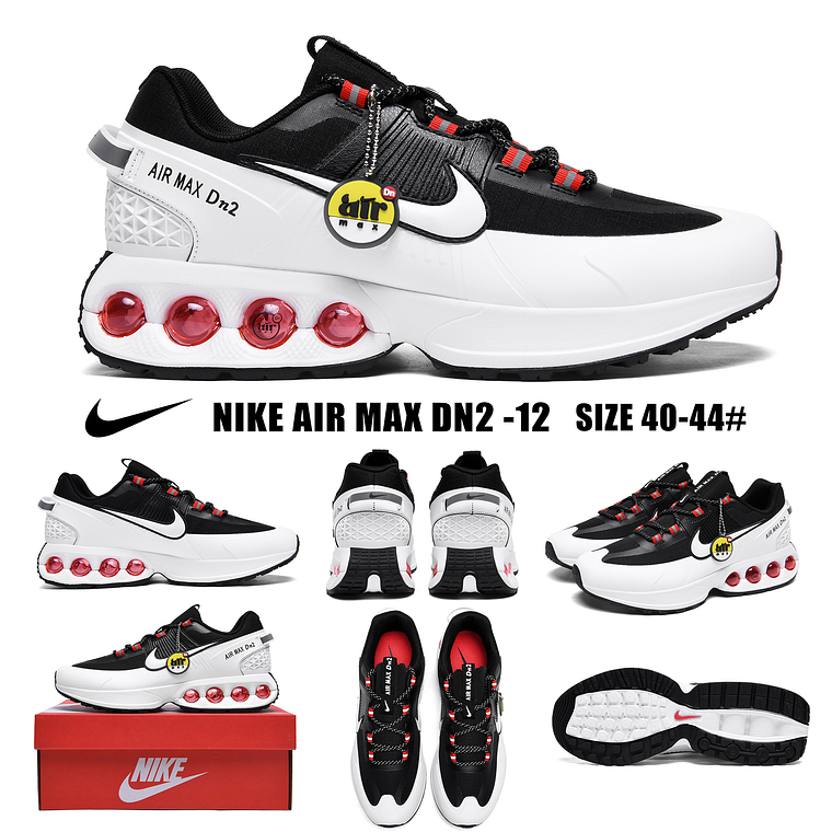 TÉNIS NIKE AIR MAX DN2 PRETO/BRANCO - 40 a 44 2