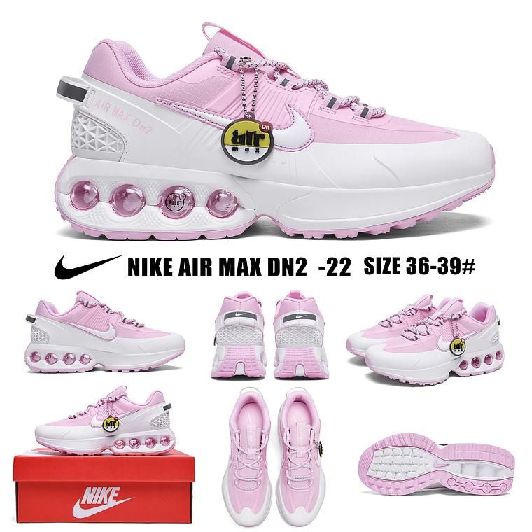 TÉNIS NIKE AIR MAX DN2 ROSA/BRANCO - 36 a 39 2