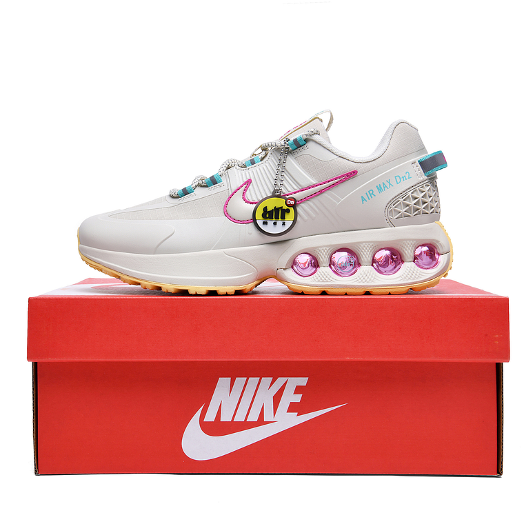 TÉNIS NIKE AIR MAX DN2 CINZA CLARO/ROSA/AMARELO - 36 a 39 1