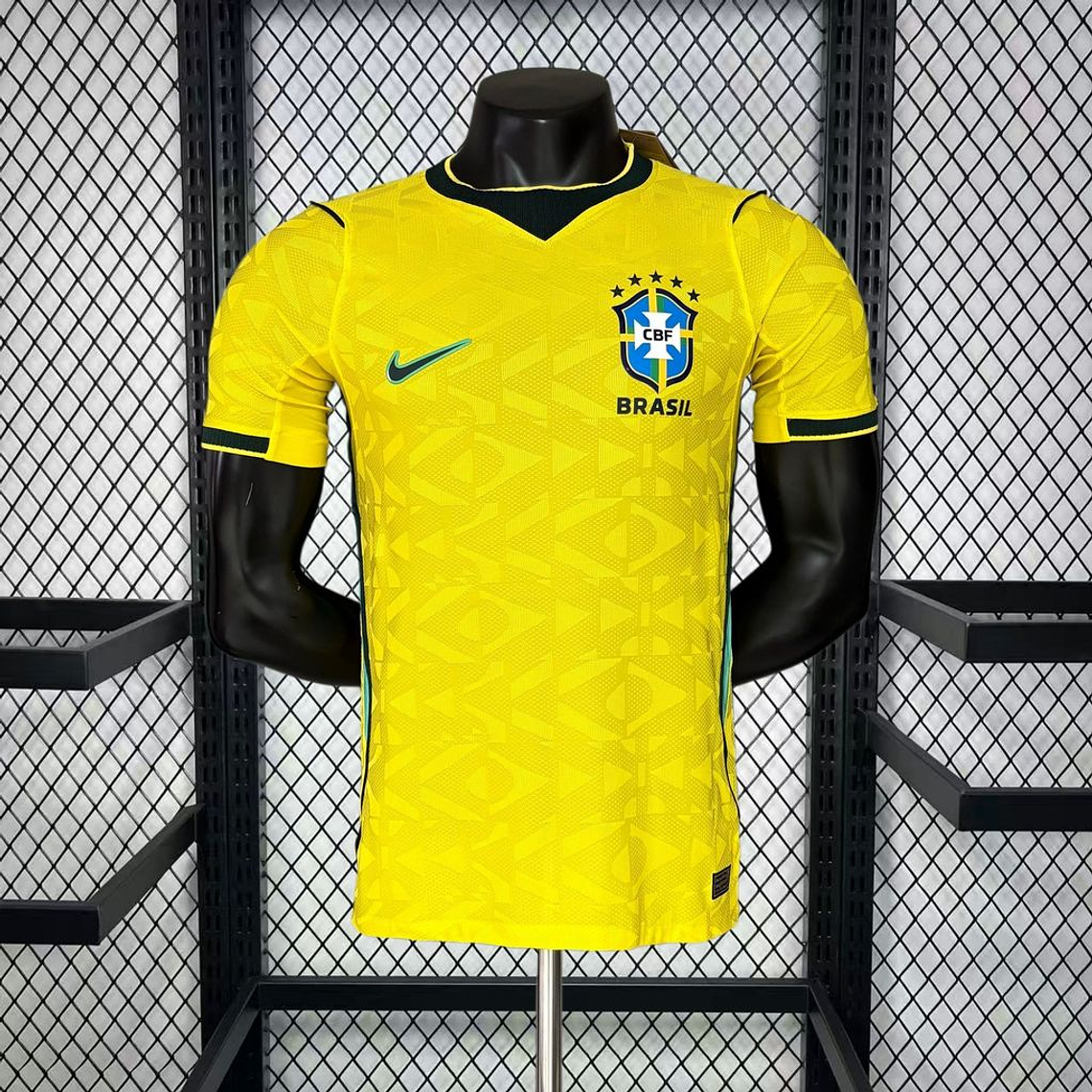 Camisola Brasil Mundial 2026 Casa Versão Jogador | Amarela S-2XL 1