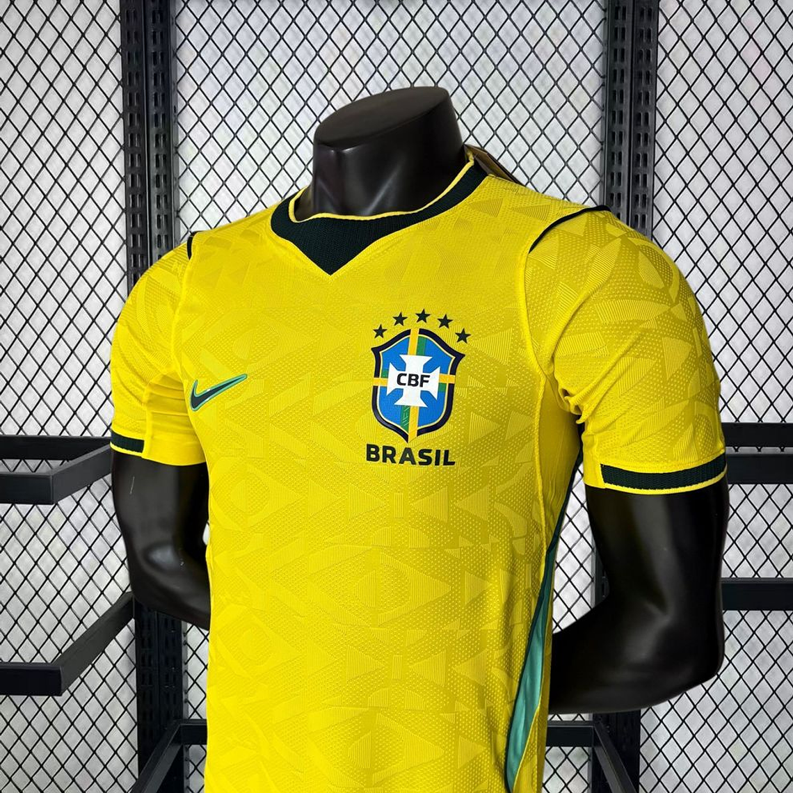 Camisola Brasil Mundial 2026 Casa Versão Jogador | Amarela S-2XL 3