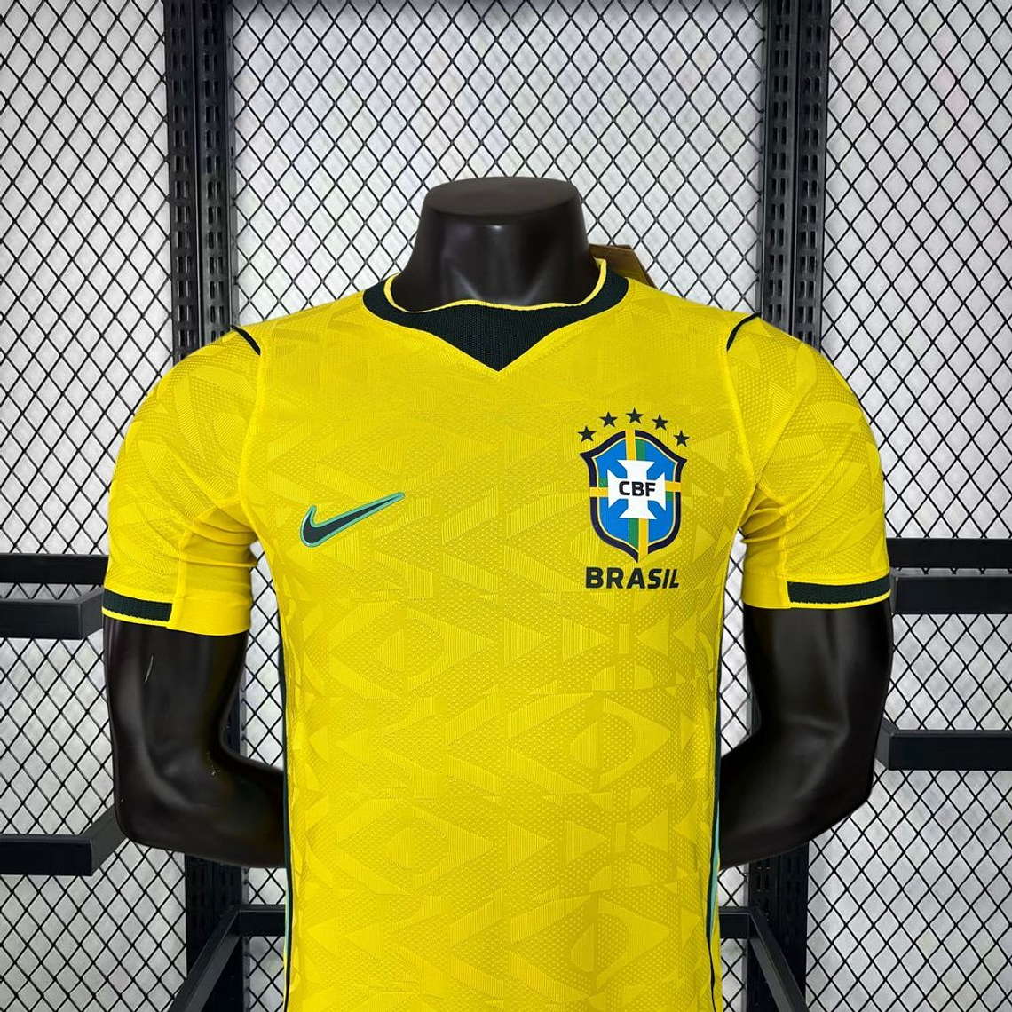 Camisola Brasil Mundial 2026 Casa Versão Jogador | Amarela S-2XL 5