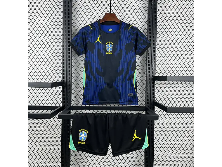 Brazil 2026 World Cup Away Kids' Uniform 1