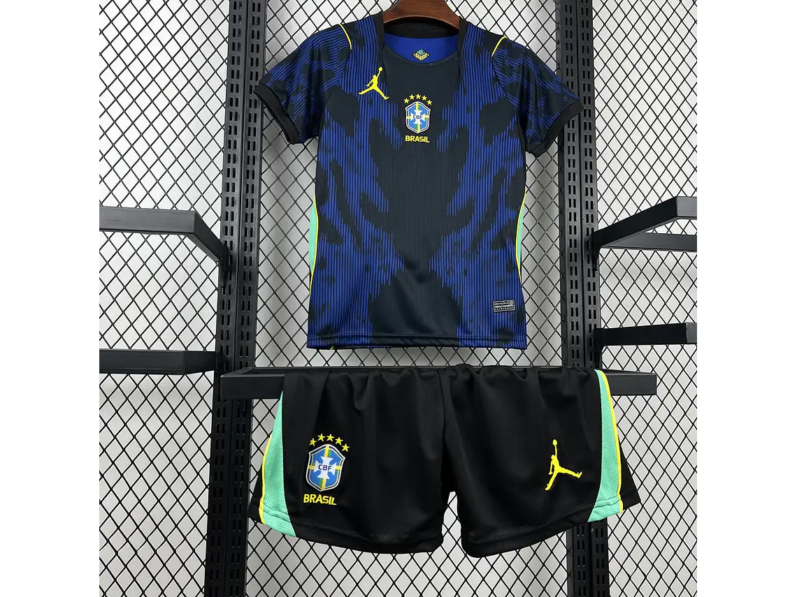 Brazil 2026 World Cup Away Kids' Uniform 3
