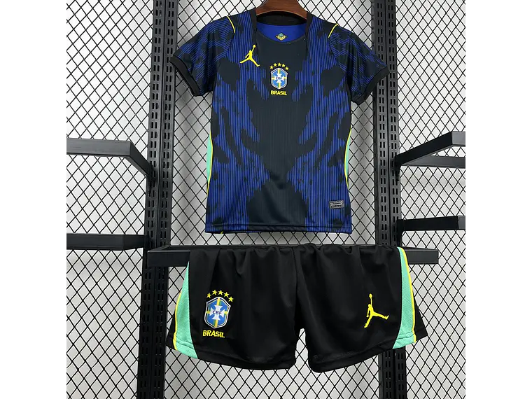 Brazil 2026 World Cup Away Kids' Uniform 3