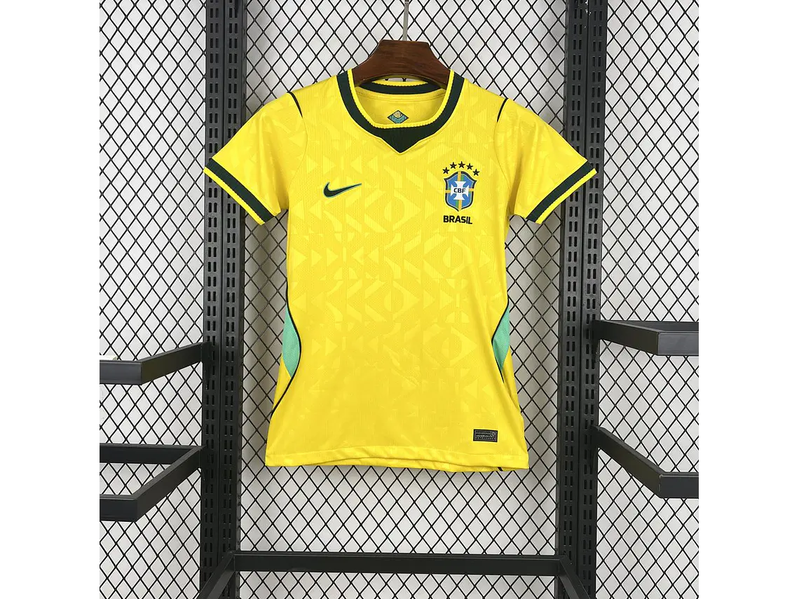 Camisola Brasil 2026 World Cup Home Feminina S a 2XL 1