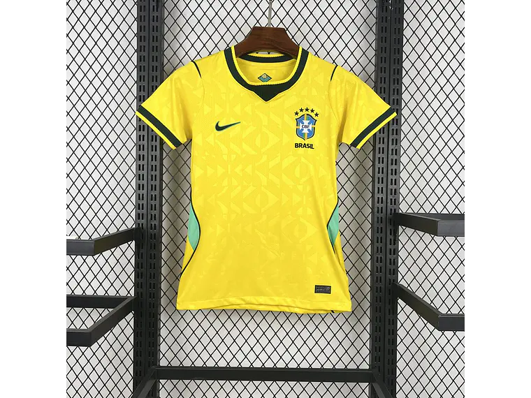 Camisola Brasil 2026 World Cup Home Feminina S a 2XL 1