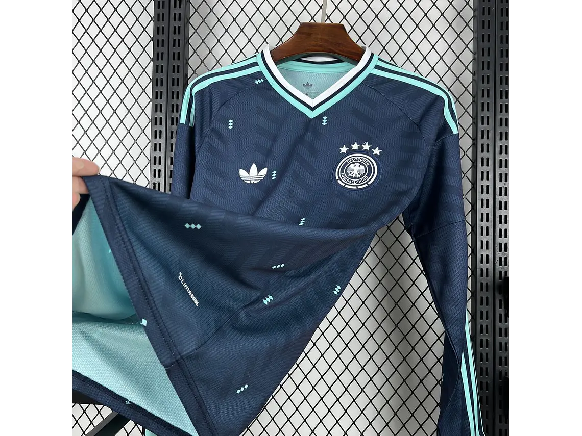 Camisola Alemanha 2026 World Cup Away Manga Longa S a 4XL 3