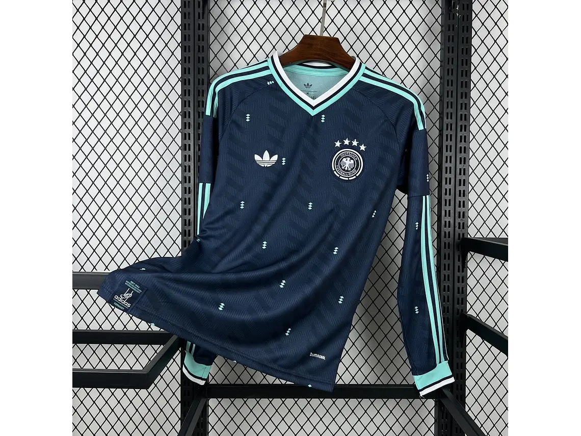 Camisola Alemanha 2026 World Cup Away Manga Longa S a 4XL 1