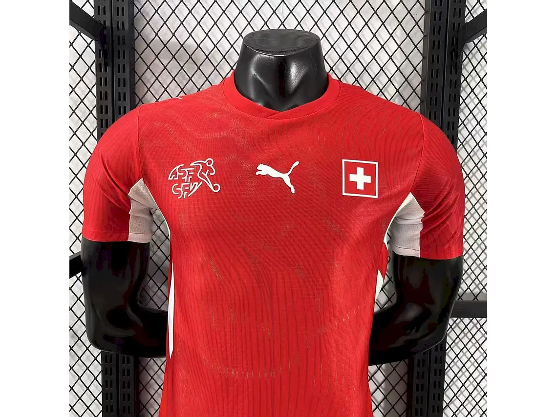 Camisola Suíça 2026 World Cup Home Player S a 2XL 3