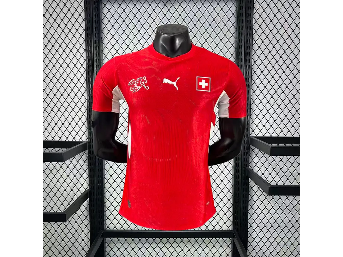Camisola Suíça 2026 World Cup Home Player S a 2XL 1
